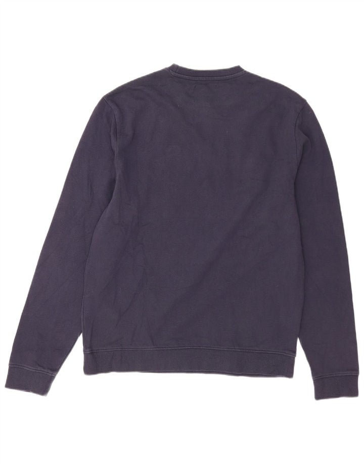 Męska bluza Guess z grafiką, średnia, granatowa, bawełniana