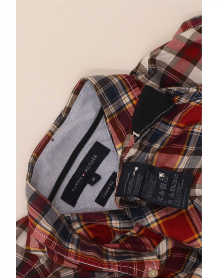 Koszula męska Tommy Hilfiger o dopasowanym kroju, bawełniana w średnią czerwoną kratkę