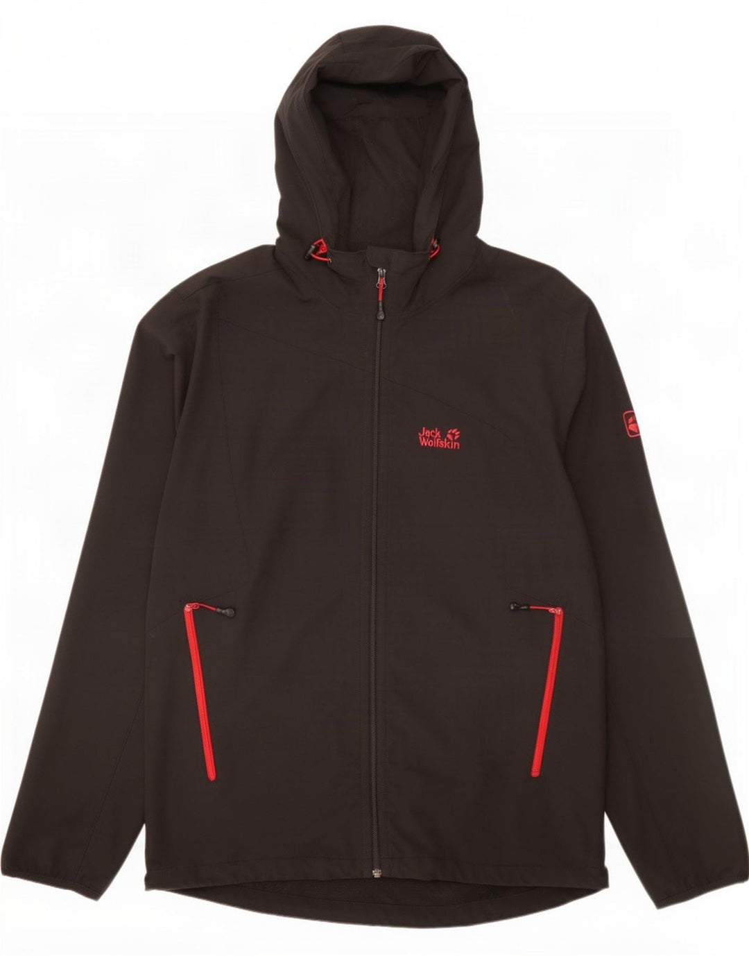 Męska kurtka dresowa z kapturem Jack Wolfskin UK 48 2XL Czarny poliester