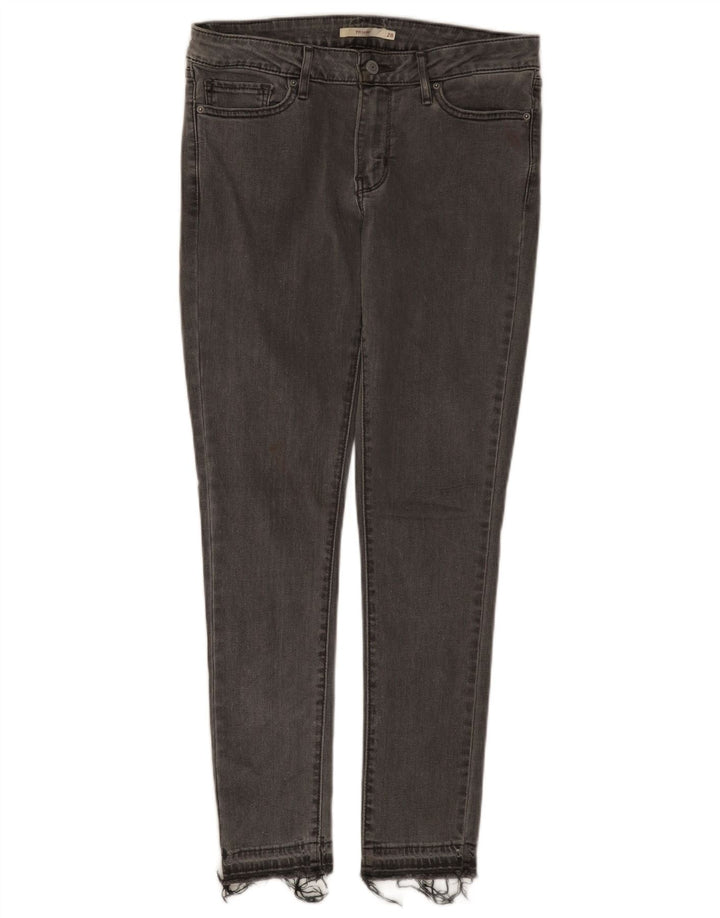 Damskie jeansy Levi's 711 Skinny W28 L30 Szara bawełna