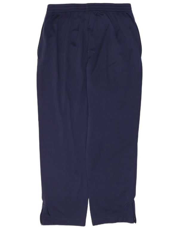 Męskie spodnie dresowe ADIDAS UK 42/44, duże granatowe, poliestrowe