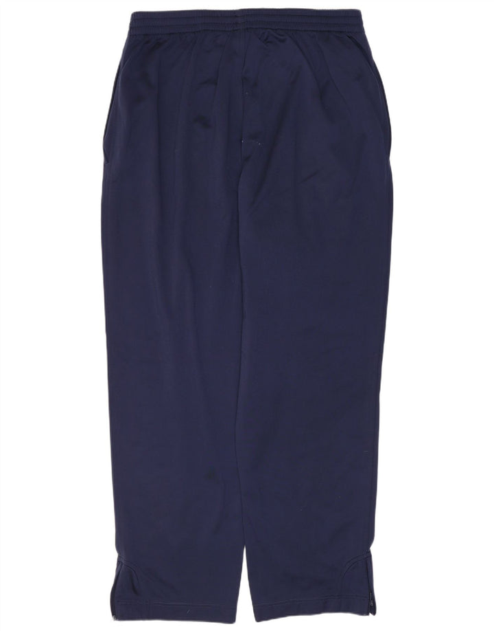 Męskie spodnie dresowe ADIDAS UK 42/44, duże granatowe, poliestrowe