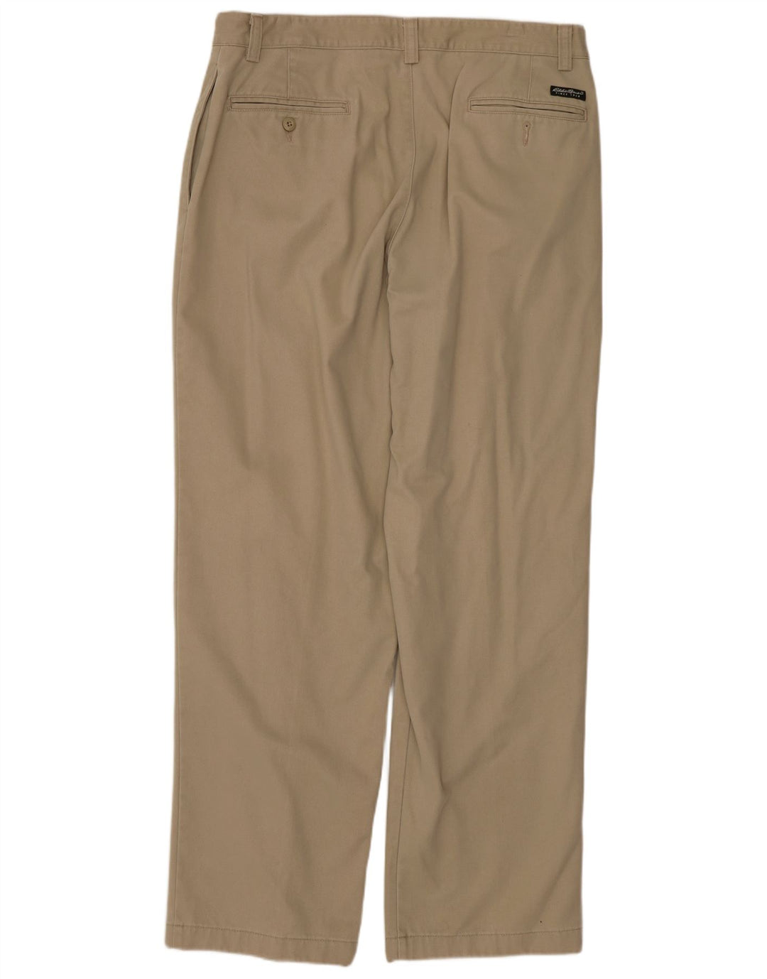 Męskie spodnie chino o swobodnym kroju Eddie Bauer W35 L32 Beżowa bawełna