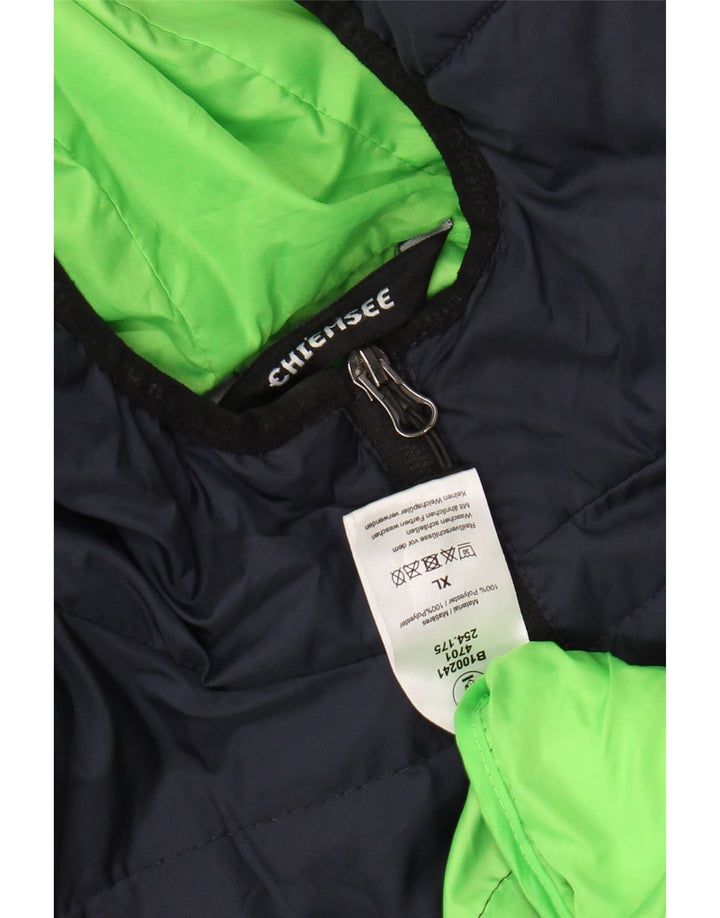 Męska ocieplana kurtka z kapturem CHIEMSEE UK 42 XL Granatowy poliester