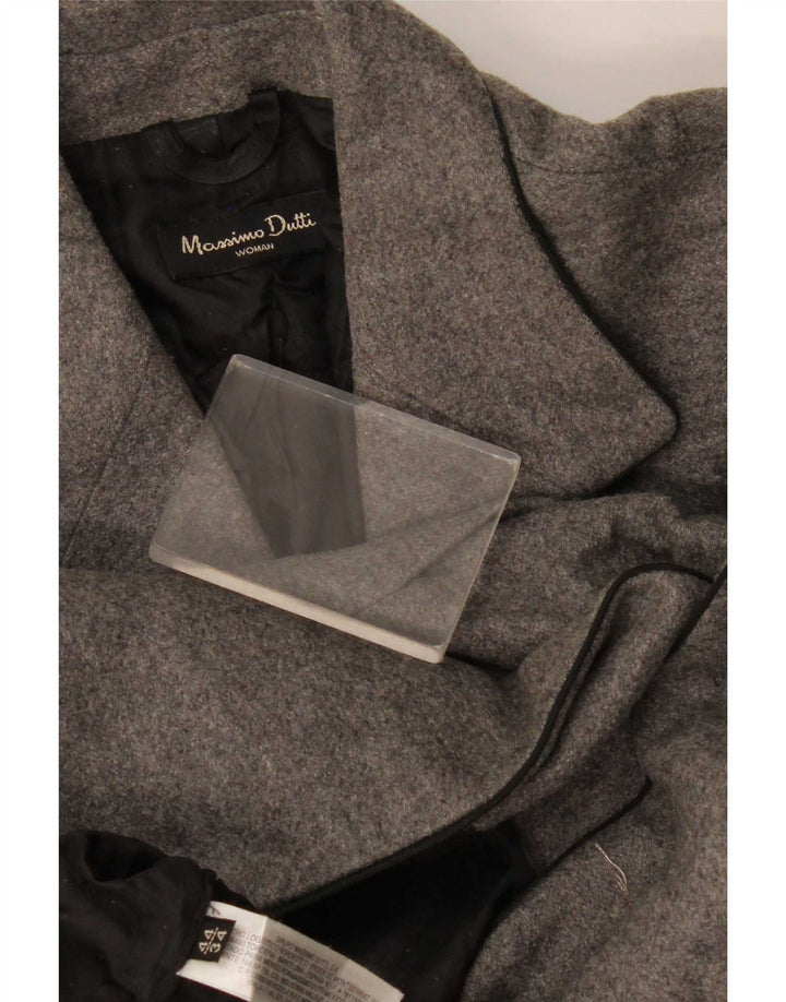 Damska marynarka Massimo Dutti zapinana na 2 guziki, EU 44 XL, szara wełna