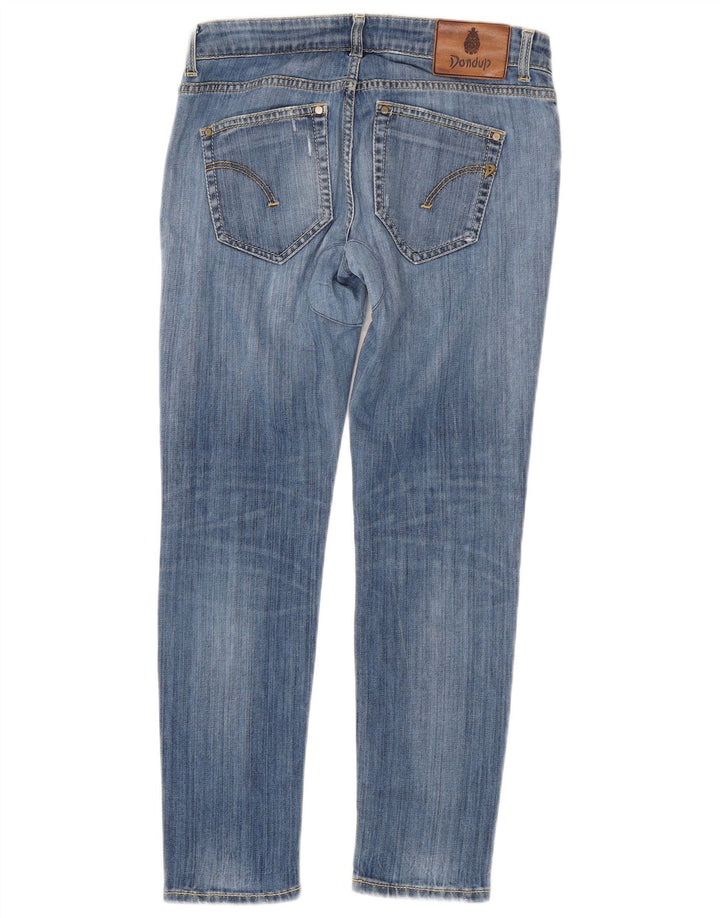 DONDUP Damskie jeansy slim w trudnej sytuacji W29 L27 Niebieskie bawełniane