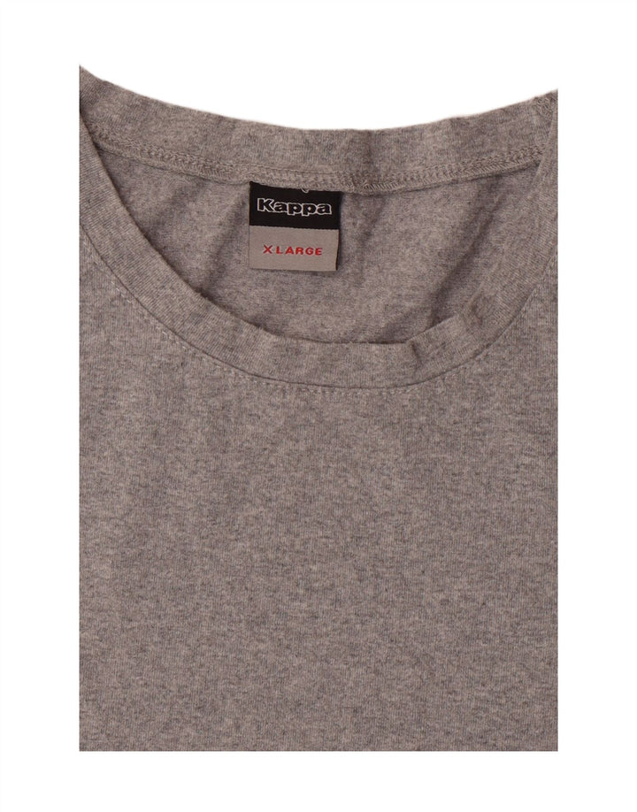 KAPPA Mens T-Shirt Top XL Grey Polyester Vintage Kappa and Second-Hand Kappa from Messina Hembry 