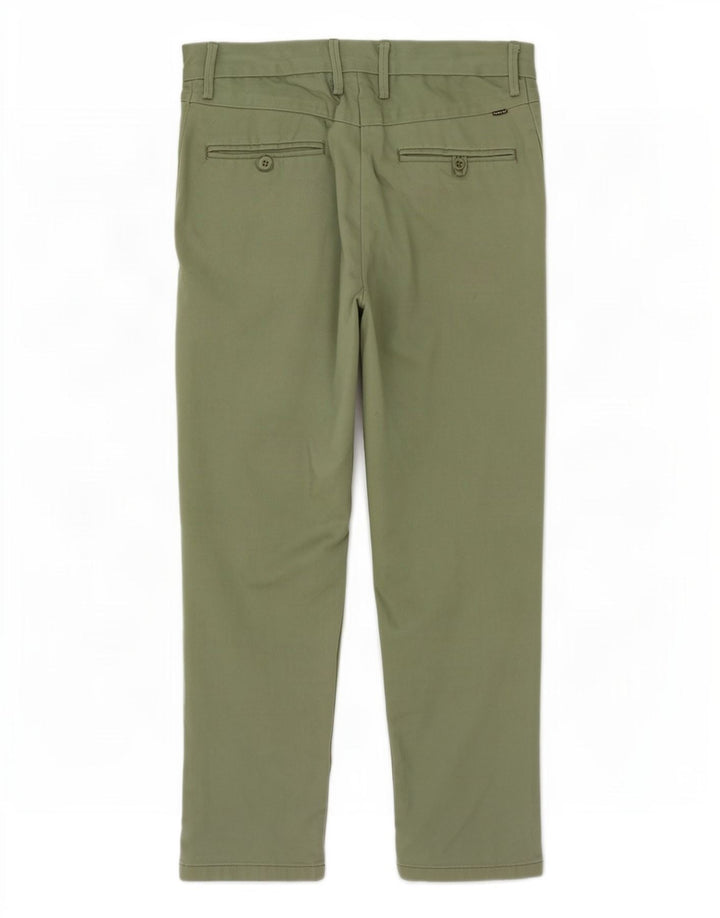 Męskie proste spodnie chino Levi's W30 L32 Zielony poliester