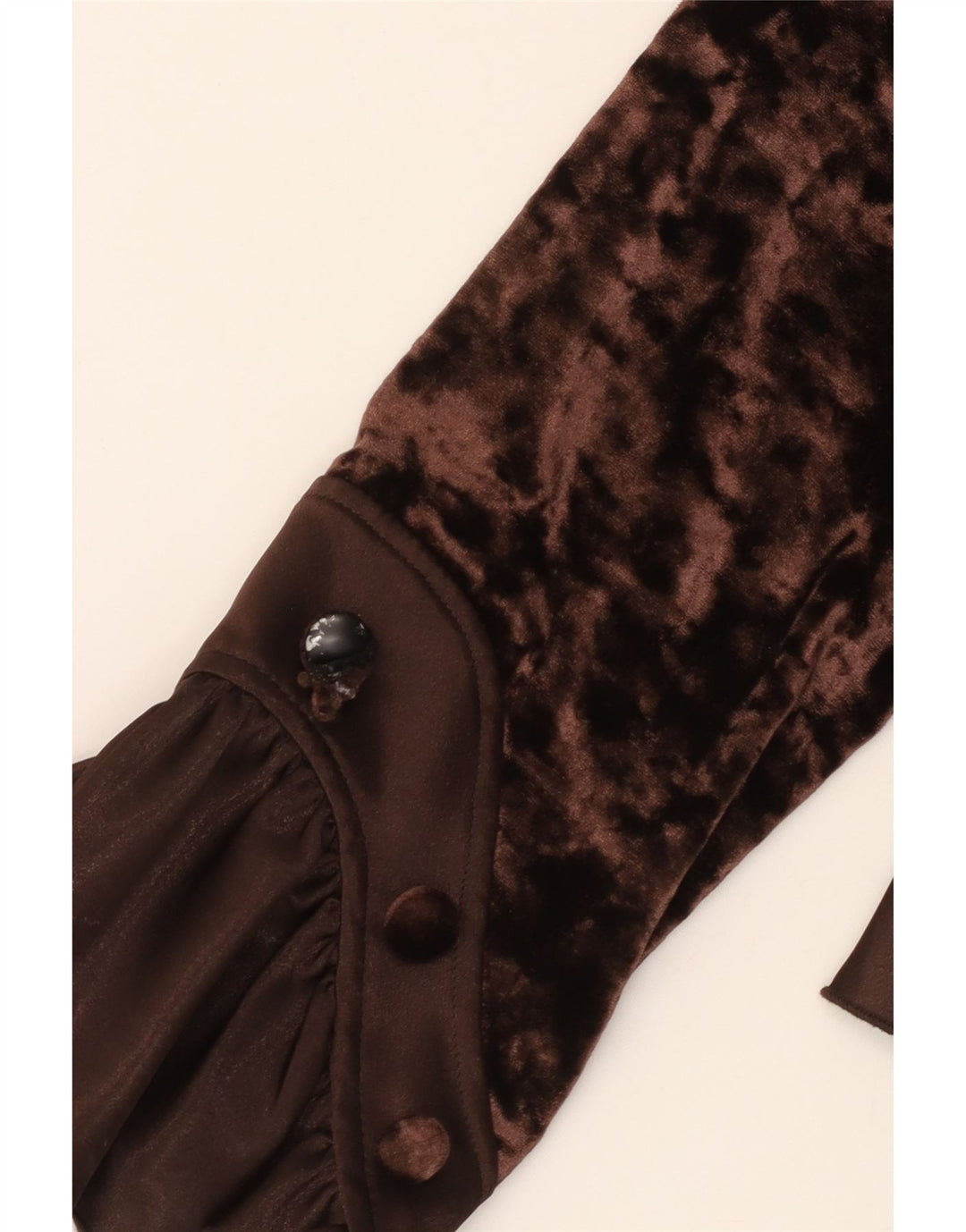 JOSEPH RIBKOFF Damska welurowa bluzka koszulowa UK 16, duża, brązowa, poliester