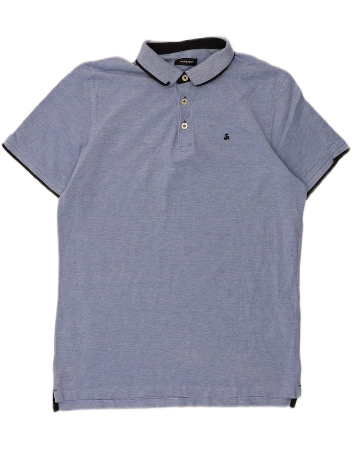 JACK & JONES Mens Polo Shirt XL Blue Cotton Vintage Jack & Jones and Second-Hand Jack & Jones from Messina Hembry 