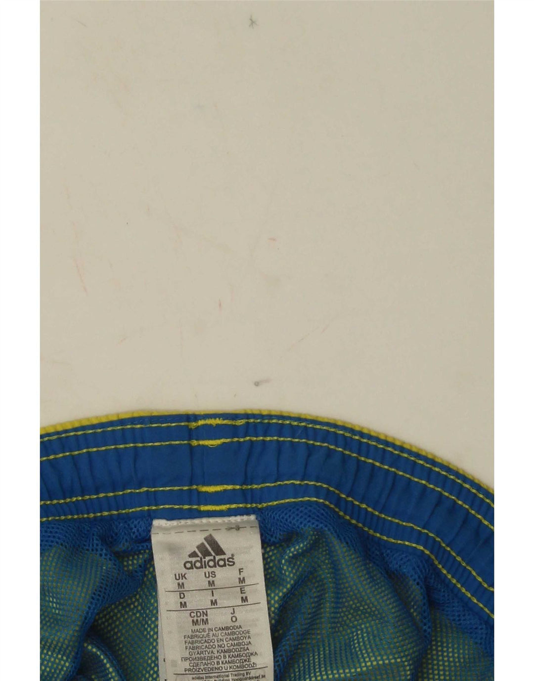 Męskie spodenki kąpielowe Adidas, średni żółty nylon