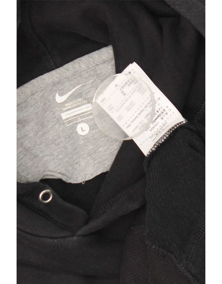 Męski sweter z kapturem Nike, duży, czarny, bawełniany