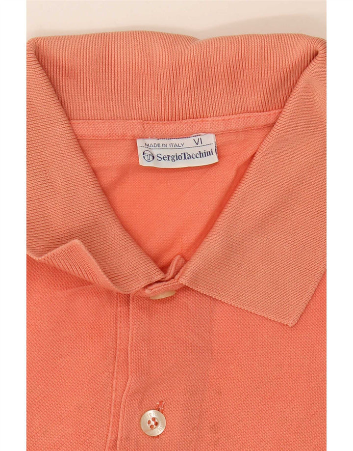 Męska koszulka polo Sergio Tacchini, duża, pomarańczowa, bawełniana