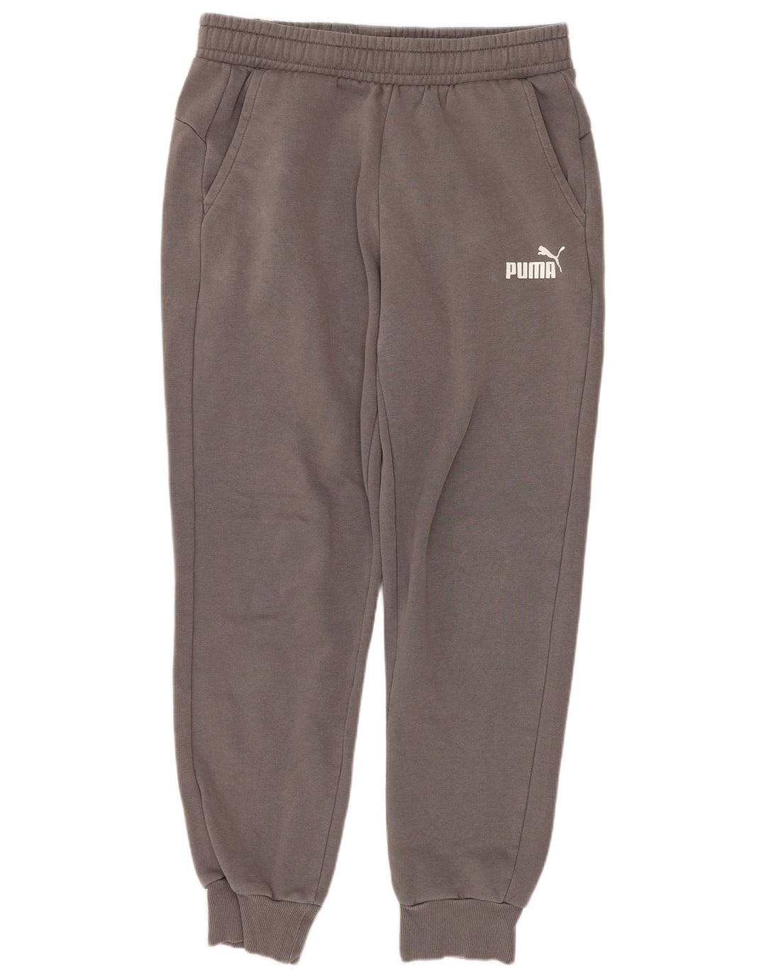 Męskie spodnie dresowe Puma Joggers, średnioszare, bawełniane