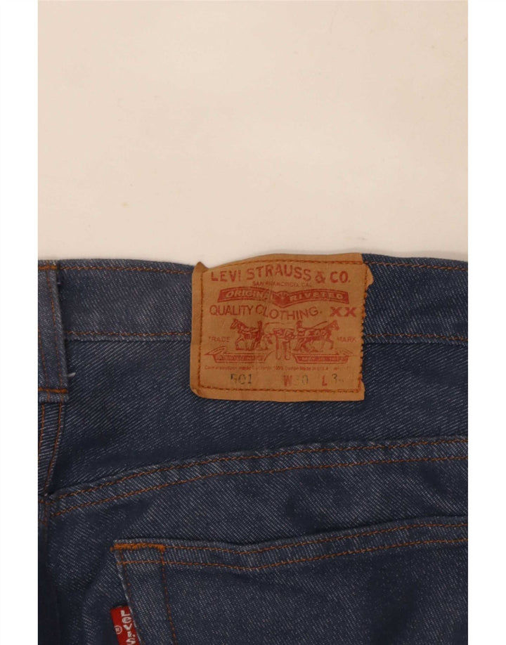 Damskie jeansy Levi's 501 Straight W30 L28 Granatowe