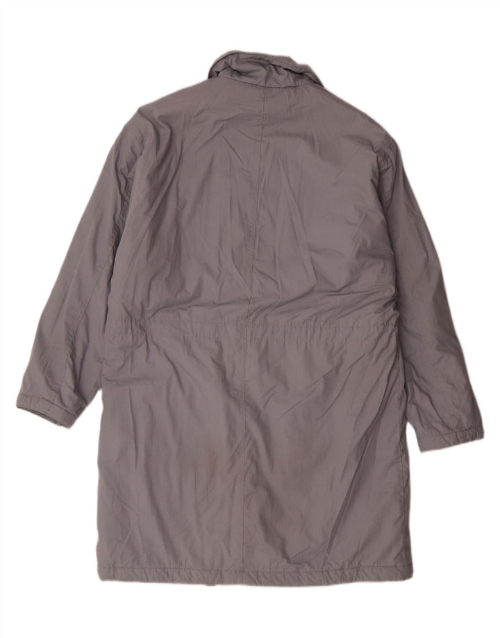 VINTAGE Womens Overcoat UK 22 3XL Grey