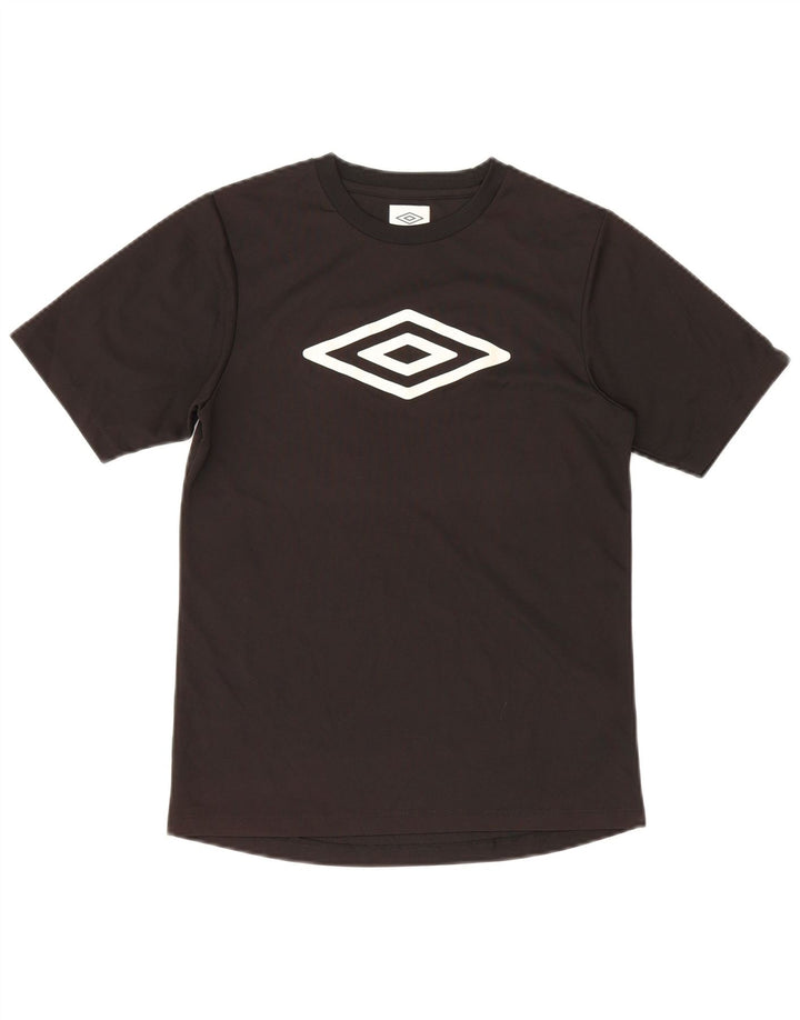 Chłopięcy T-shirt z grafiką Umbro 12-13 lat, czarny poliester
