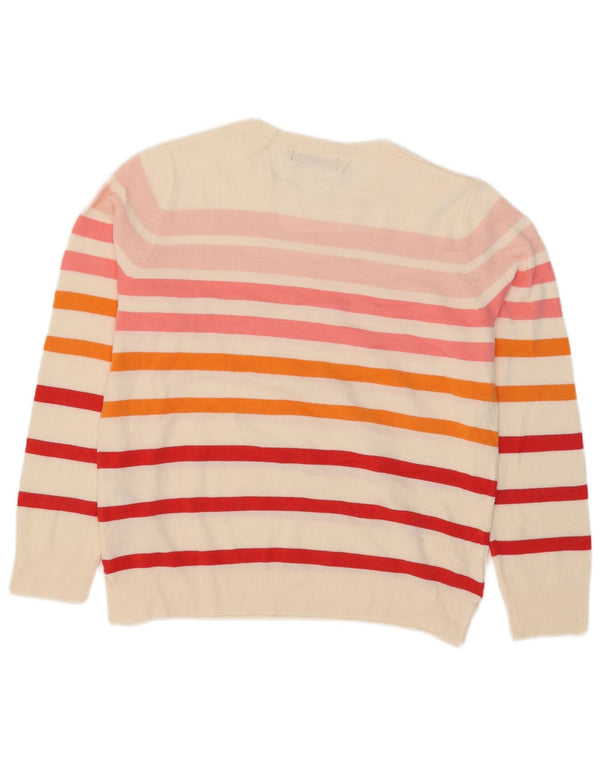 Marks & Spencer Womens Boat Neck Jumper Sweater UK 14 Large Multicoloured