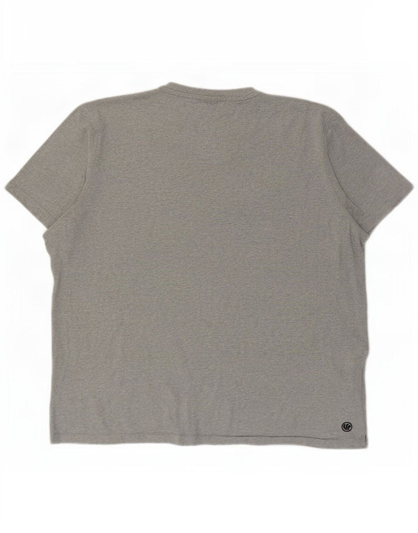 Męska koszulka z grafiką Fat Face, 2XL, szara, nakrapiana bawełna
