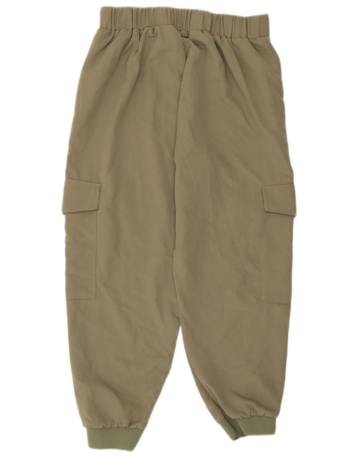 Spodnie damskie Zara Joggers Cargo duże W32 L26 Khaki