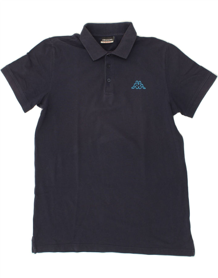 KAPPA Mens Polo Shirt Large Navy Blue Vintage Kappa and Second-Hand Kappa from Messina Hembry 
