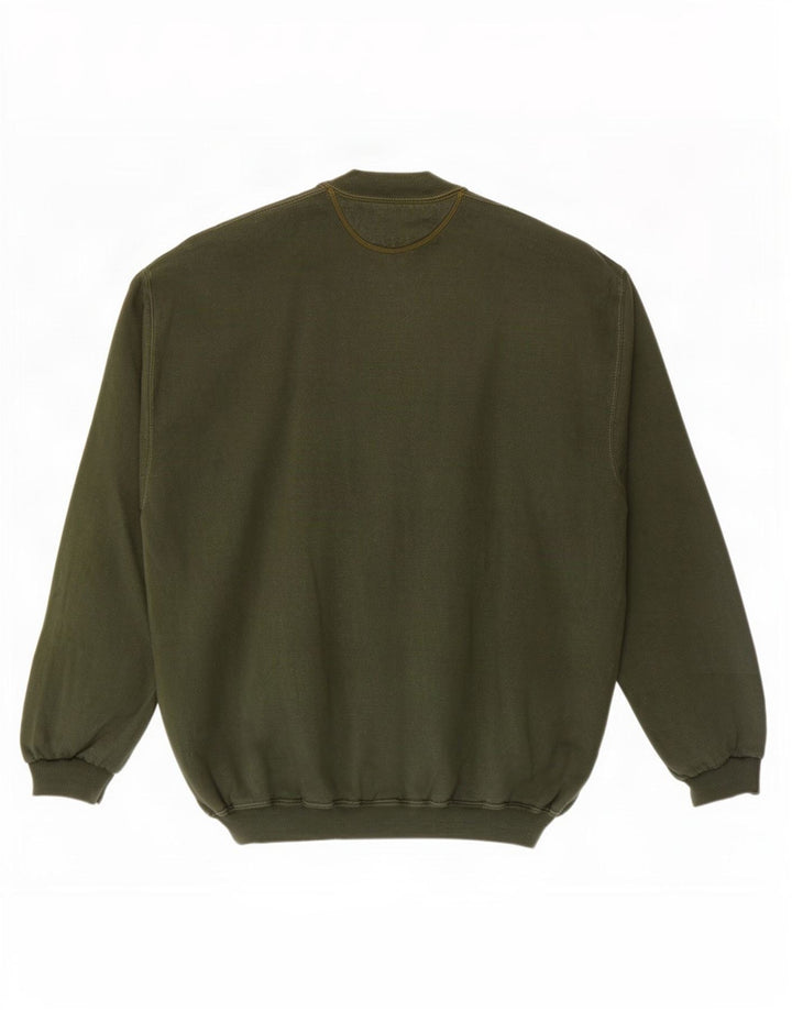 Męski sweter rozpinany Rifle XL, bawełniany khaki