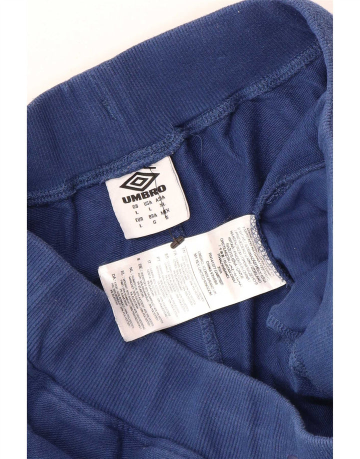 Męskie spodenki sportowe Umbro, duże, niebieskie, bawełniane
