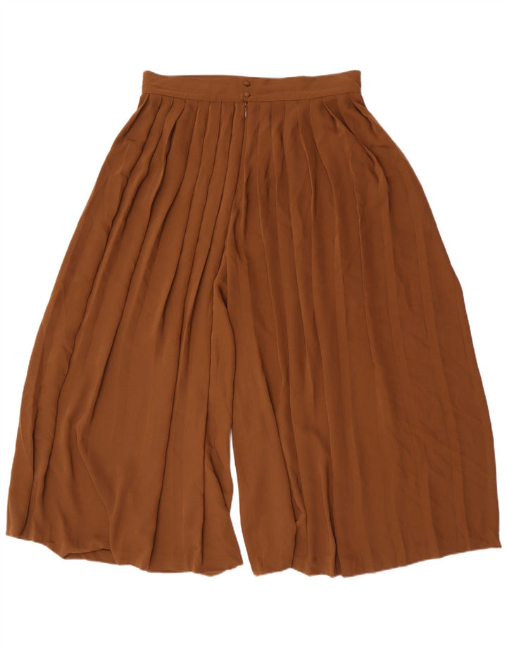 Spodnie damskie Massimo Dutti Cullotes Capri, duże, W32 L22, brązowe, poliestrowe