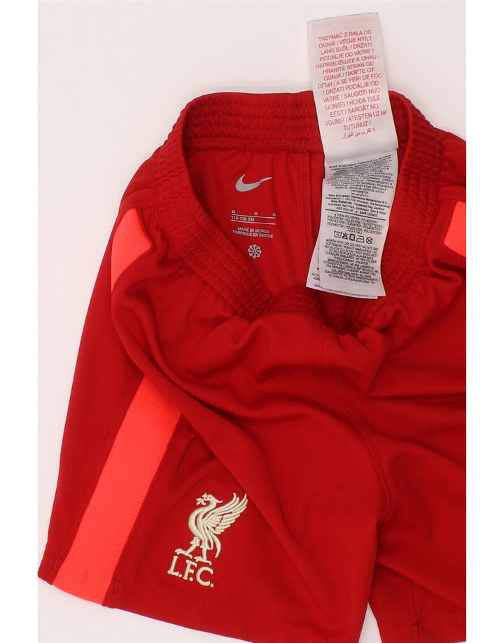Chłopięce spodenki sportowe Nike Liverpool 7-8 lat, poliester w kolorze średniej czerwieni