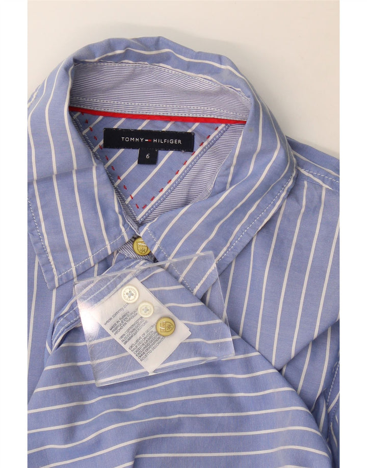 Koszula damska Tommy Hilfiger US 6, bawełniana w średnie niebieskie prążki