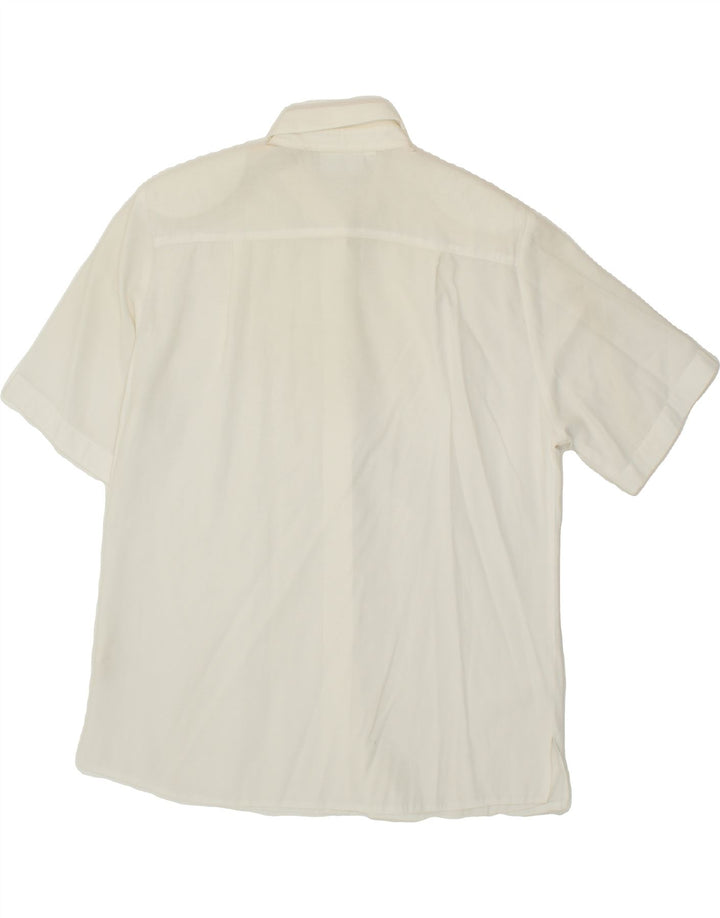 SURPRISE Womens Short Sleeve Shirt IT 48 XL White Viscose Vintage SURPRISE and Second-Hand SURPRISE from Messina Hembry 