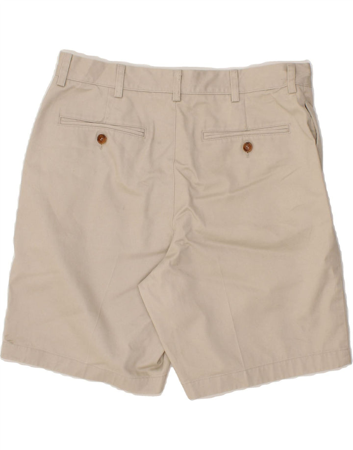 L.L.BEAN Mens Classic Fit Chino Shorts W33 Medium Beige Cotton Vintage L.L.Bean and Second-Hand L.L.Bean from Messina Hembry 