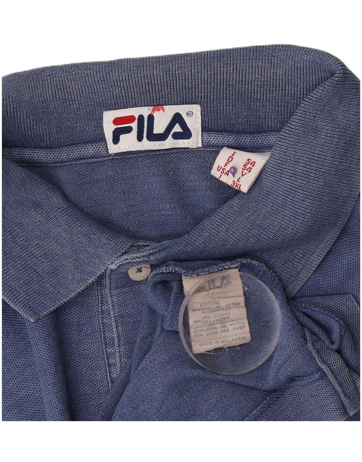 Męska koszulka polo Fila IT 54 XL, granatowa, bawełniana