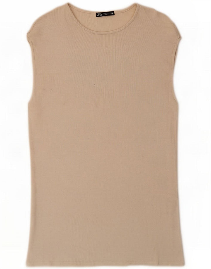 Damska kamizelka oversize Zara Top UK 10 Small Beige