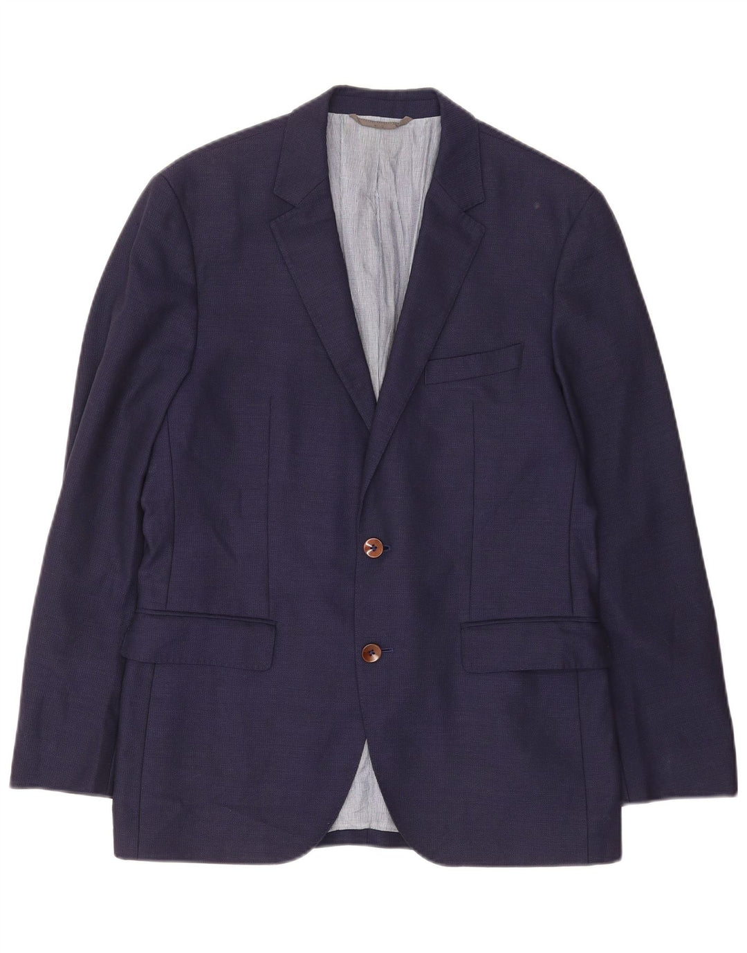 Męska marynarka zapinana na 2 guziki Hugo Boss EU 48 Średni granatowy, dziewicza wełna