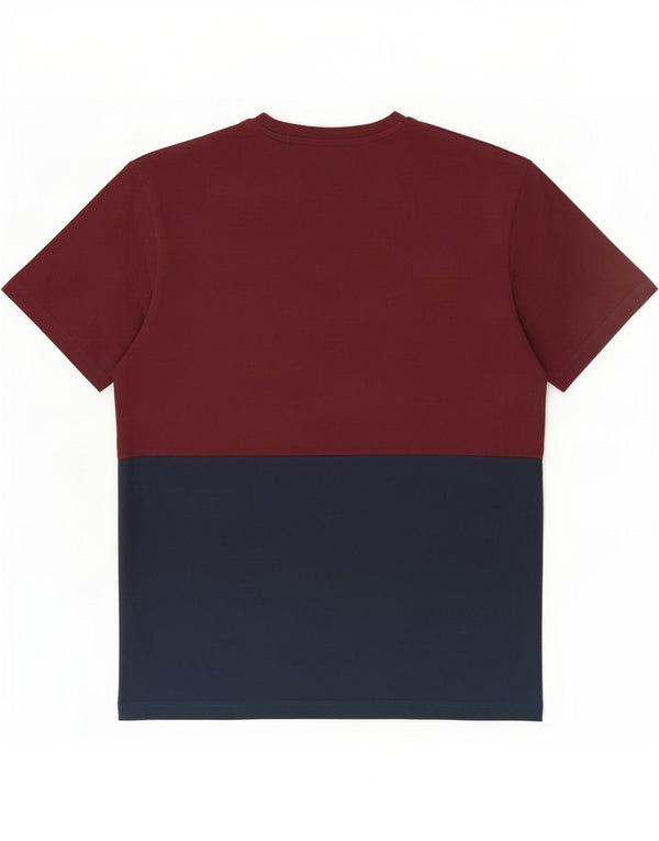 Męski T-shirt z grafiką Jack & Jones Top, bawełna w kolorze średniego burgunda