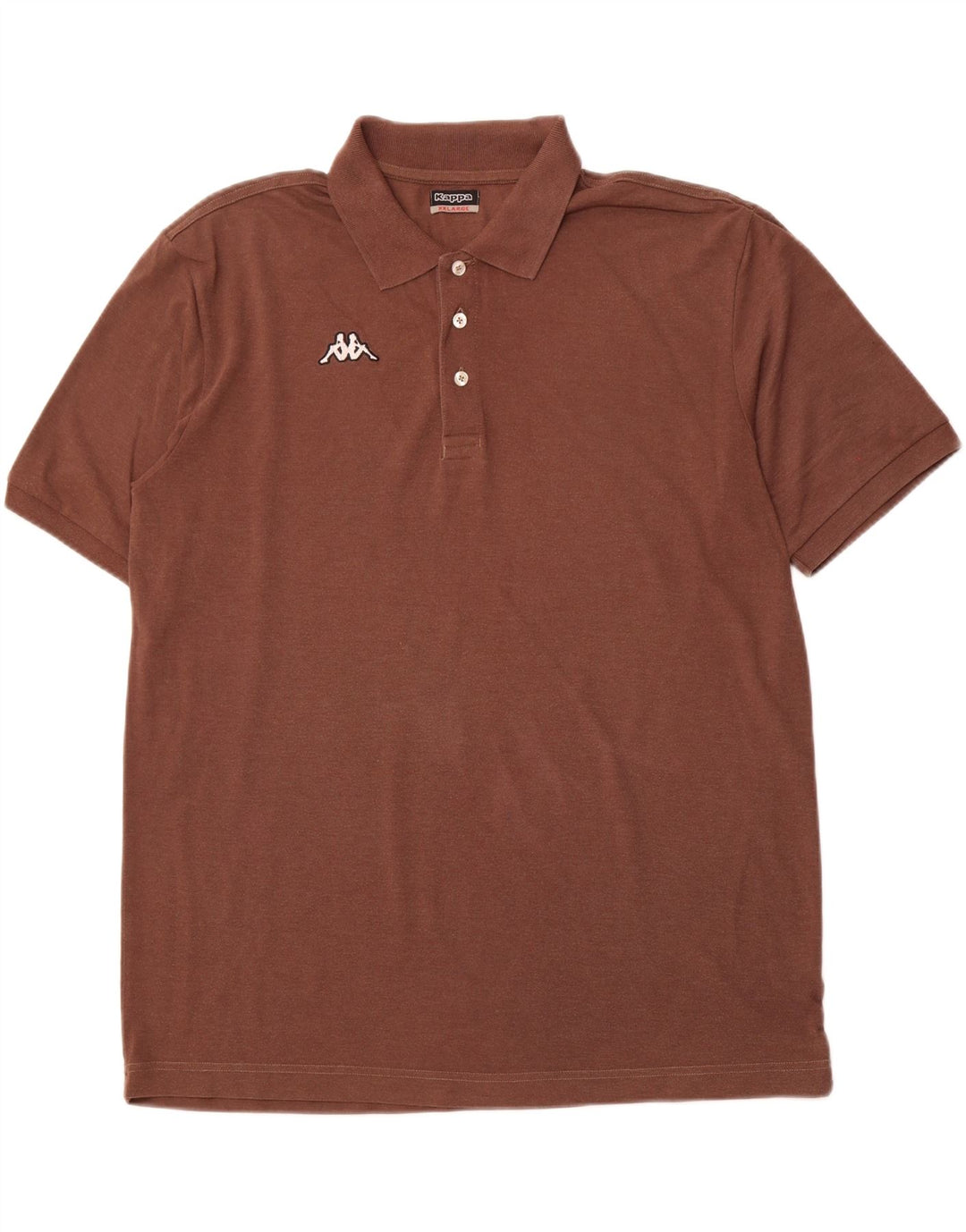 Męska koszulka polo KAPPA 2XL, brązowa, bawełniana
