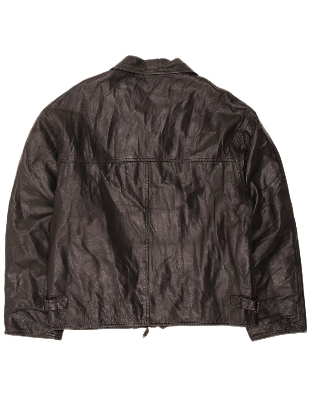 Damska kurtka skórzana VINTAGE IT 54 3XL czarna