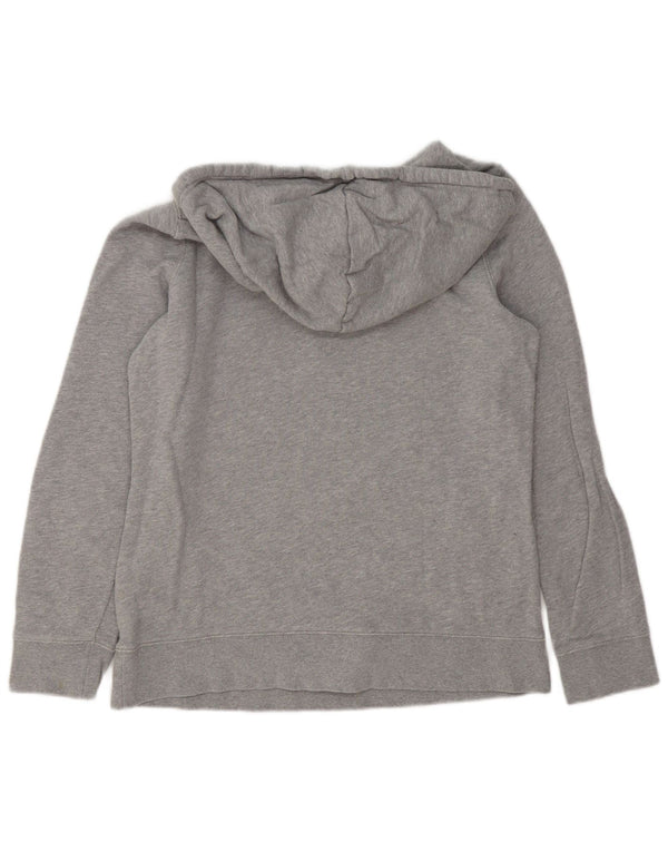 Damska bluza z kapturem Adidas Graphic UK 12 Średnia szara bawełna