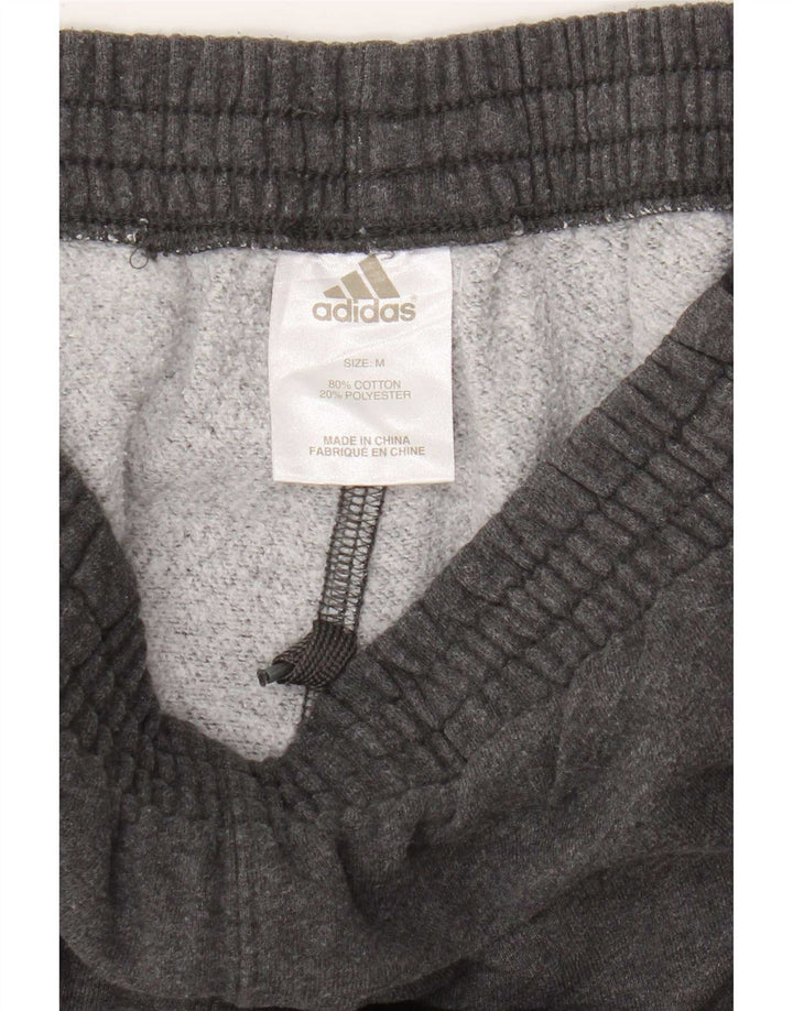 Męskie spodnie dresowe Adidas, średnioszare, bawełniane
