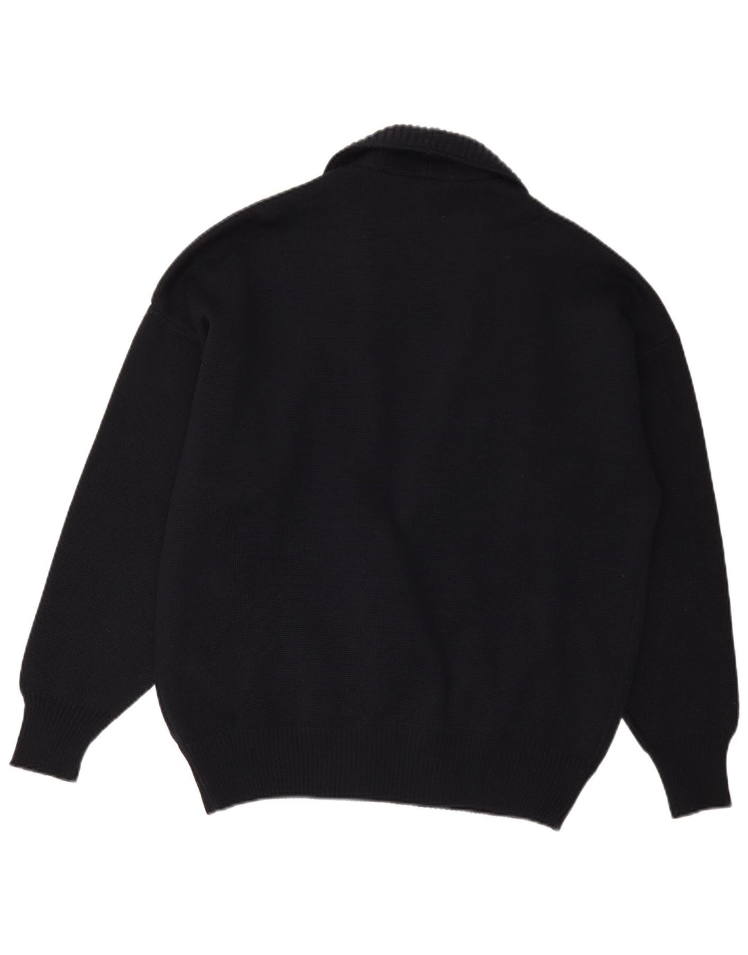 Męski sweter oversize White Sails US 6, średni granatowy wełniany