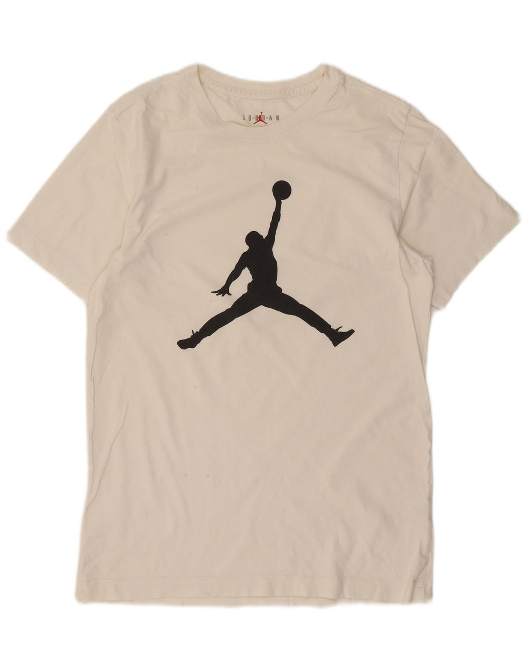 Męski T-shirt z grafiką Jordan, mały, biały, bawełniany