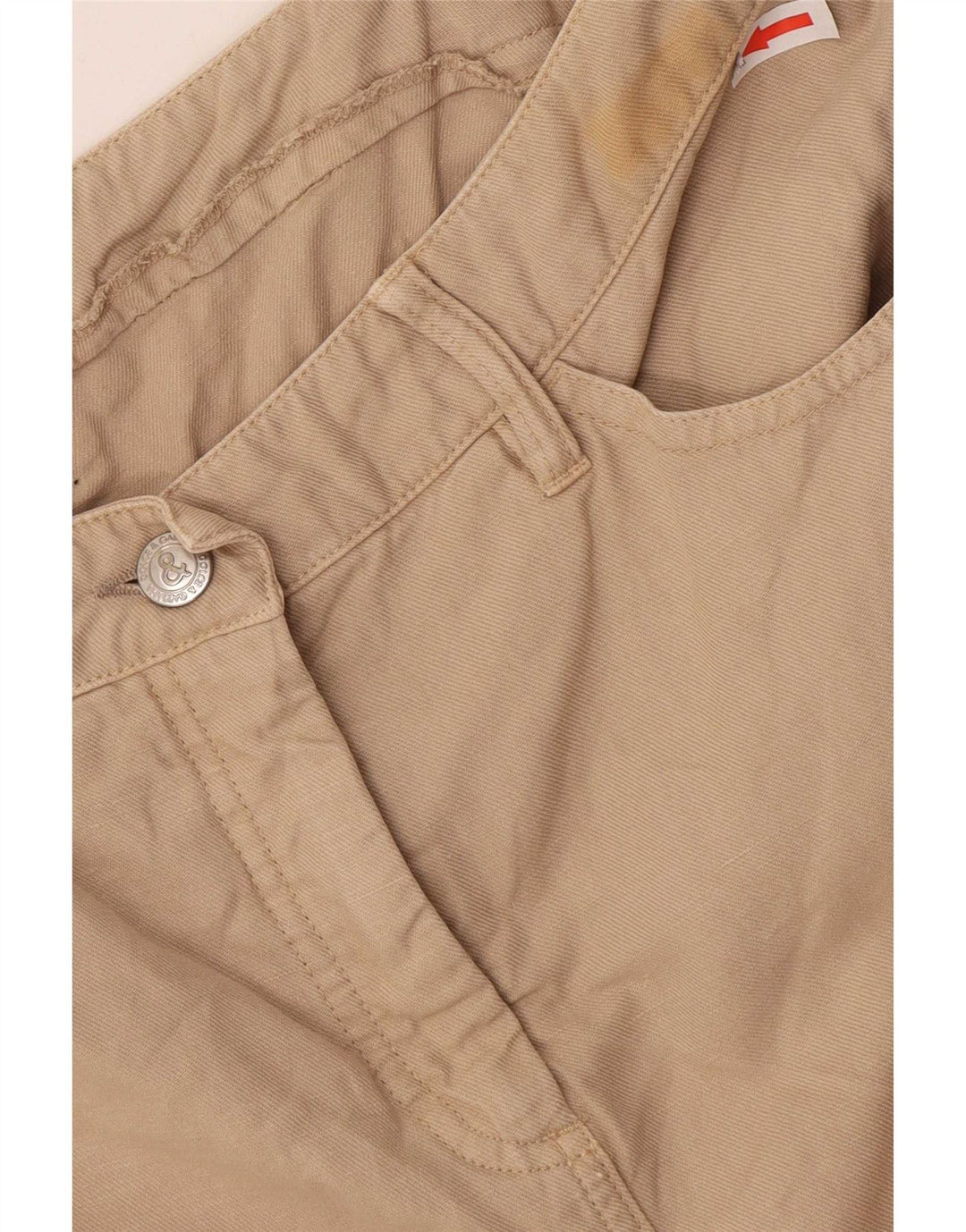 Dolce & Gabbana Damska prosta spódnica IT 44 Medium W34 Beżowa bawełna