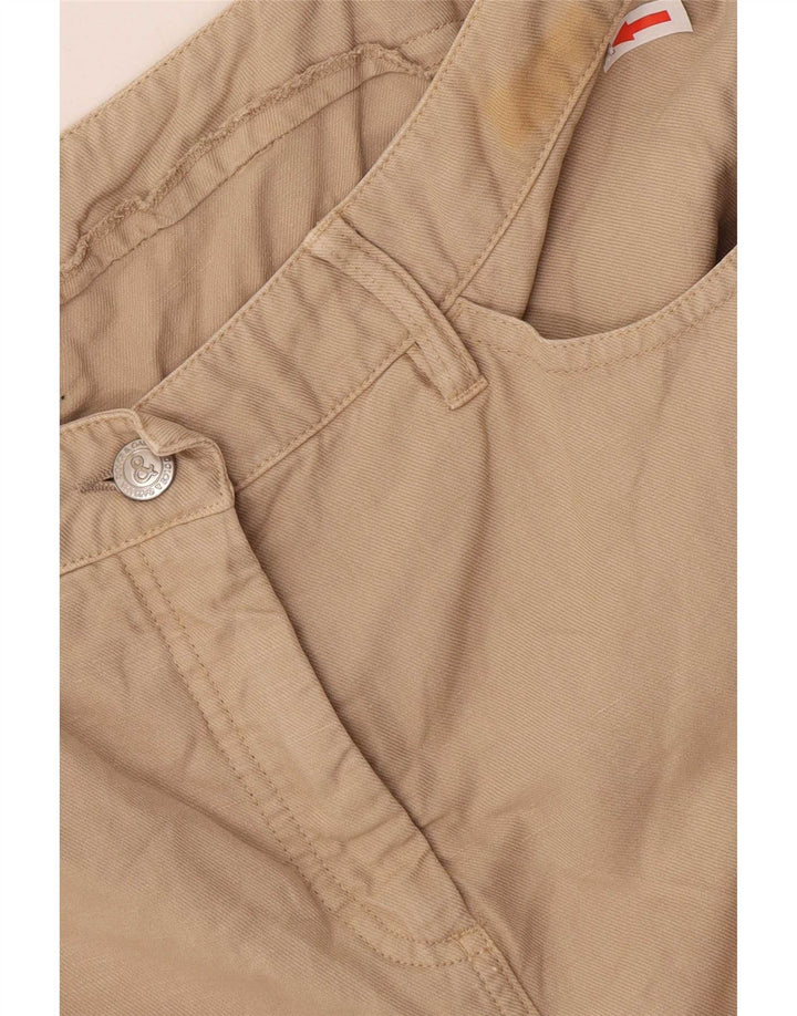 Dolce & Gabbana Damska prosta spódnica IT 44 Medium W34 Beżowa bawełna