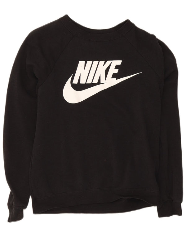 Damska bluza dresowa Nike Graphic Oversize UK 6 XS, czarna, bawełniana