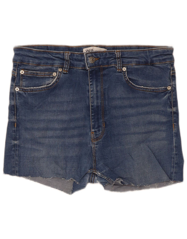Damskie spodenki jeansowe Zara z wysokim stanem, EU 44 XL W34, niebieskie