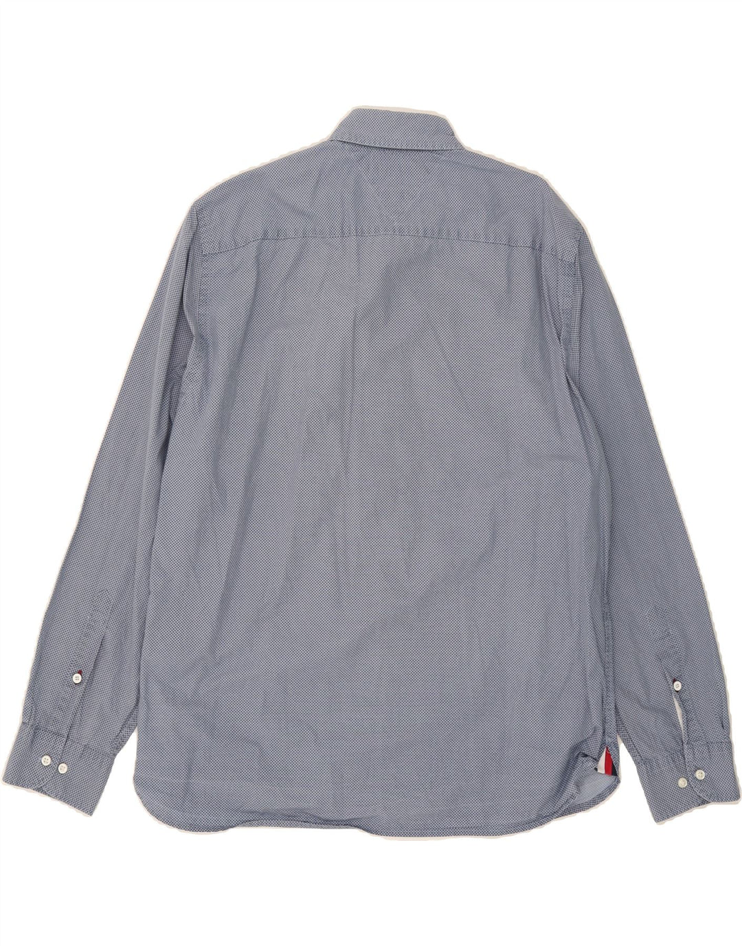 TOMMY HILFIGER Mens Regular Fit Shirt XL Blue Check Cotton Vintage Tommy Hilfiger and Second-Hand Tommy Hilfiger from Messina Hembry 