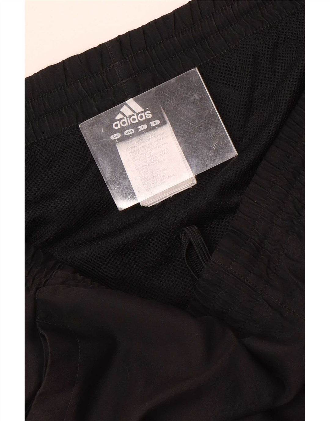Męskie spodenki sportowe Adidas, duże, czarne, poliestrowe