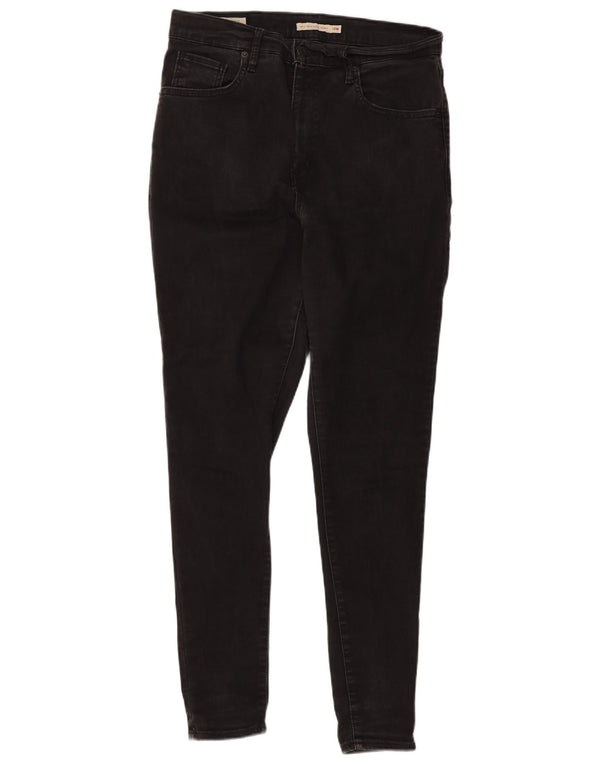 Damskie dżinsy Levi's Mile High Super Skinny US 14 XL W34 L30 Czarna bawełna