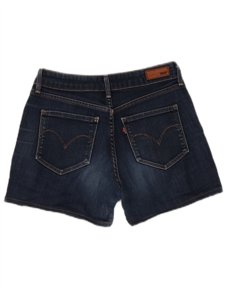 Damskie spodenki jeansowe Levi's Bold Curve W28 Średni granatowy bawełniany